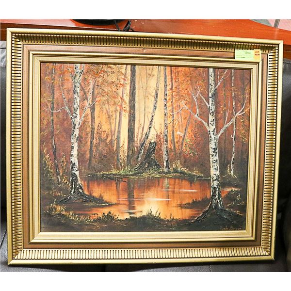 ORIGINAL OIL PAINTING ON BOARD SIGNED IVAH BRYANT