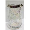 Image 2 : ORNATE PEARLESCENT DECORATIVE VASE WITH CHAIN