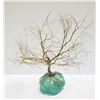 Image 1 : TREE OF LIFE WIRE & GLASS DECORATIVE ORNAMENT, 11"