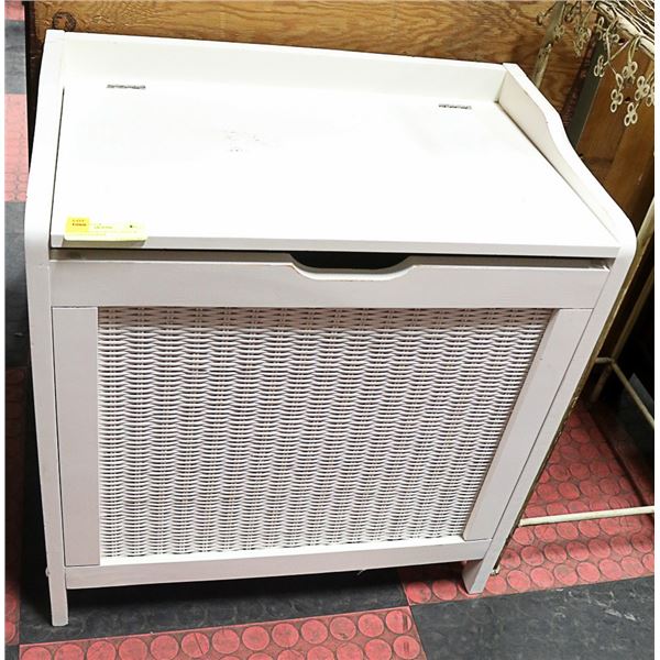 WOODEN STORAGE UNIT AND/OR CLOTHES HAMPER