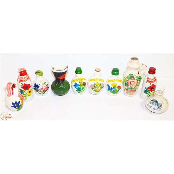 FLAT OF MILK JUG TYPE ALCOHOL BOTTLES