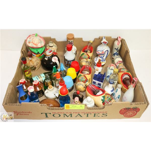TINY BOTTLES FROM AROUND THE WORLD MIXED LOT