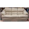 Image 1 : BEIGE LEATHER COUCH