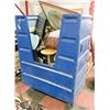 Image 1 : BLUE CART WITH ASSORTED HOUSEHOLD MISC, CART NOT
