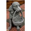 Image 1 : LARGE GARDEN/PATIO DOG WITH BASKET IN MOUTH