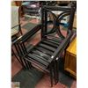 Image 2 : 4 METAL LAWN CHAIRS WITHOUT CUSHIONS