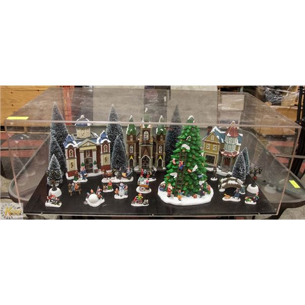 PLEXI GLASS ENCASED CHRISTMAS DISPLAY