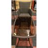 Image 1 : WICKER TABLE WITH GLASS TOP AND 1 CHAIR
