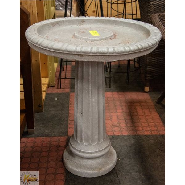 CONCRETE BIRDBATH 19" X 23"