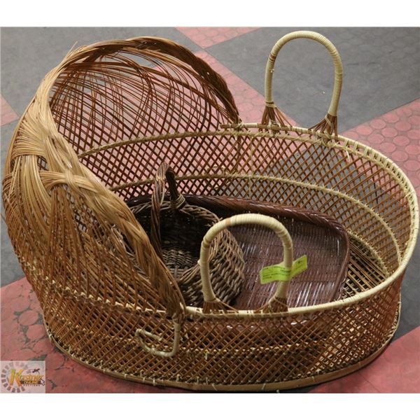 BABY BASKET24''X16'' AND BONUS 2 OTHER