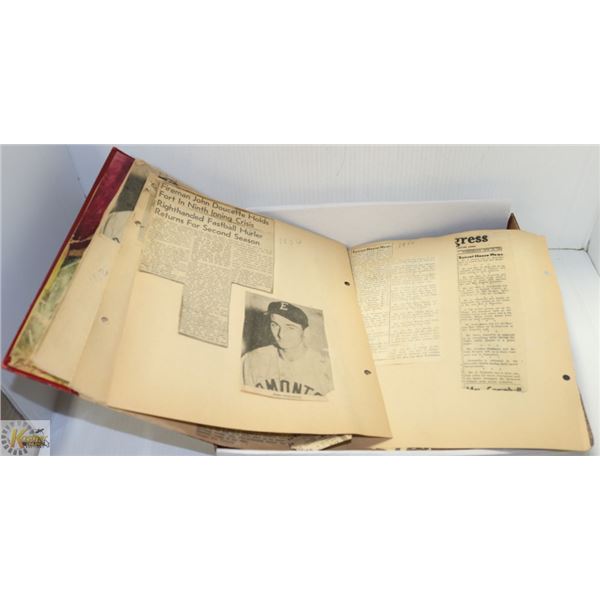 SCRAPBOOK OF 50'S ARTICLES & PHOTOS FROM 50'S