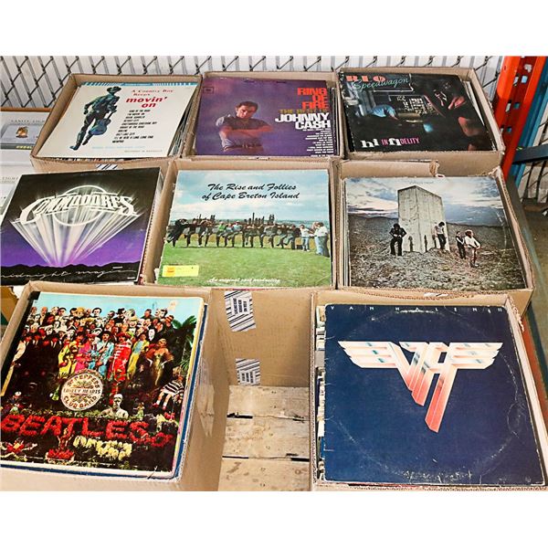 PALLET OF VARIOUS RECORDS - INCLUDING ROCK, POP,