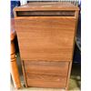 Image 1 : TWO DRAWER WOODEN FILING CABINET