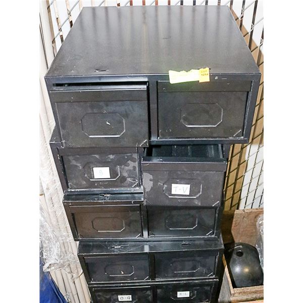 7 PIECE VINTAGE  FILING CABINET EACH