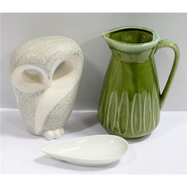 SM ROSENTHAL PUZZLESCHALE, 70S OWL AND JAPAN JUG