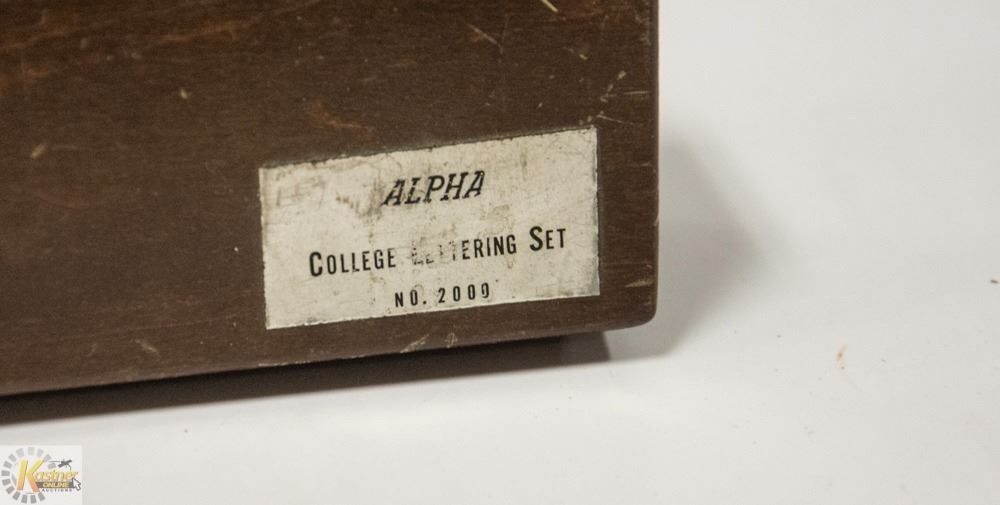 Alpha Lettering Set 2000b OLDTIME ALPHA LETTERING SET