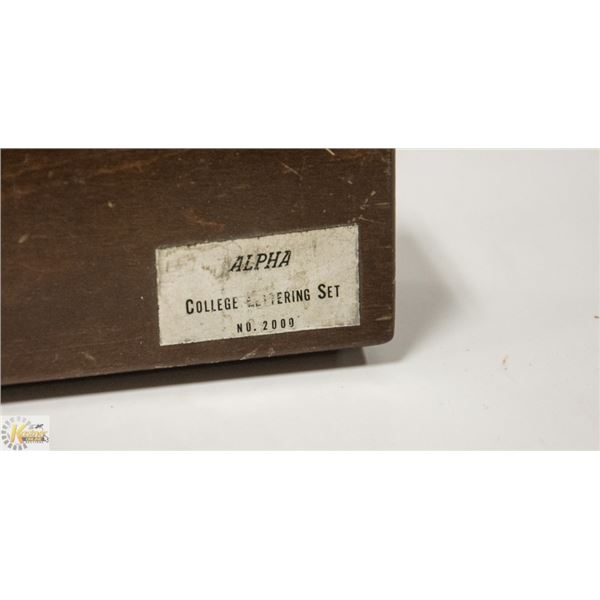 OLDTIME ALPHA LETTERING SET