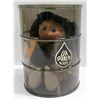 Image 1 : OIL PATCH KIDS 1985 DOLL IN AN OIL BARREL WITH