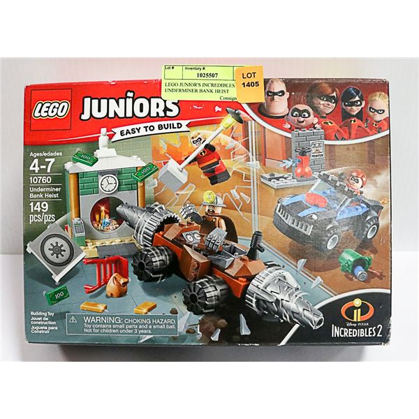 LEGO JUNIOR'S INCREDIBLES 2 UNDERMINER BANK HEIST