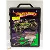 Image 1 : HOT WHEELS MONSTER JAMS CASE AND 9 TRUCKS.