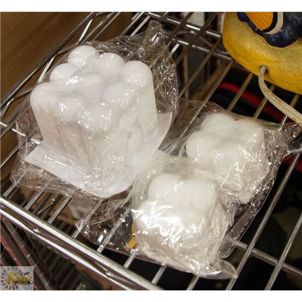 3PK BUBBLE CANDLES SM, CANDLE MOULD LGE & 12 WICKS