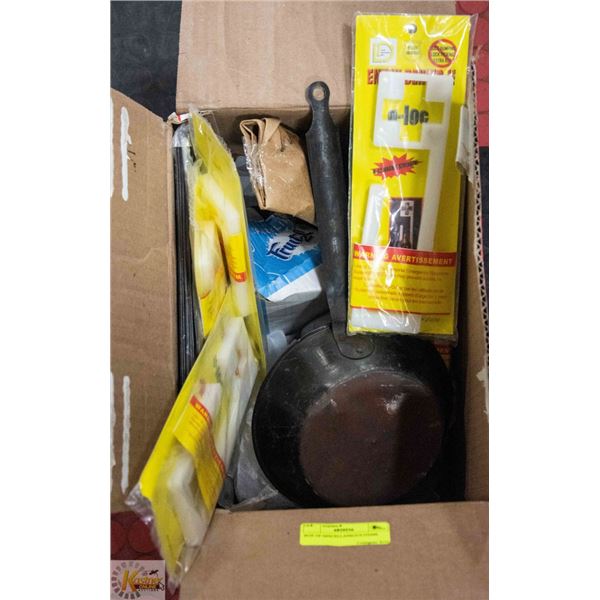 BOX OF MISCELLANEOUS ITEMS
