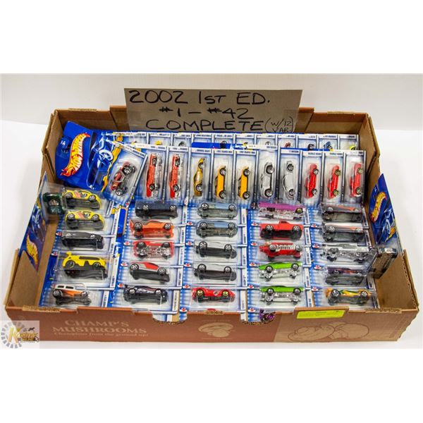 54 NEW HOT WHEELS - 2002 FIRST EDITIONS #1 - #42…