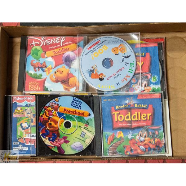 KIDS DISNEY +READER RABBIT CDS,STORIES,MUSIC,MISC