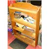 Image 1 : WOODEN SHELVING UNIT