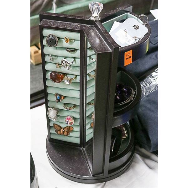 JEWELLERY STAND WITH CONTENTS