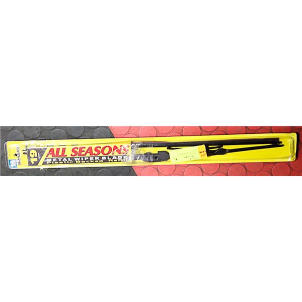 LOT OF 2 ALL SEASON WIPER BLADES  19"