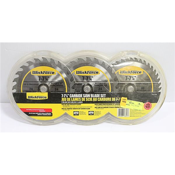 PACKAGE OF 3 SAW BLADES NEW