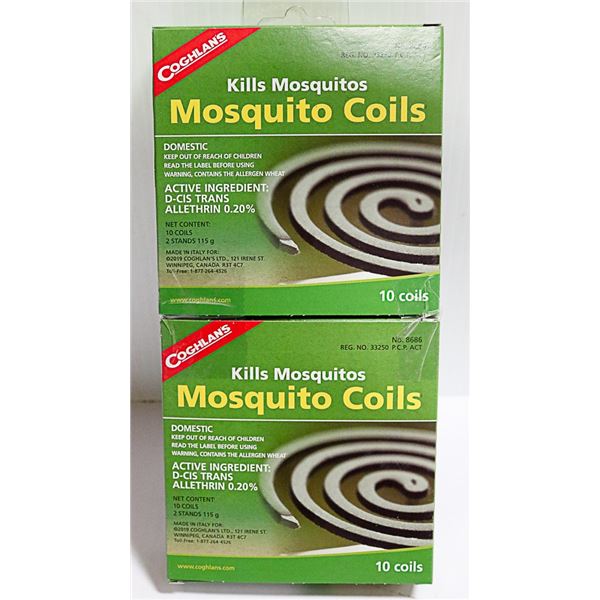 NEW COGHLANS MOSQUITO COILS *** 20 COILS TOTAL***