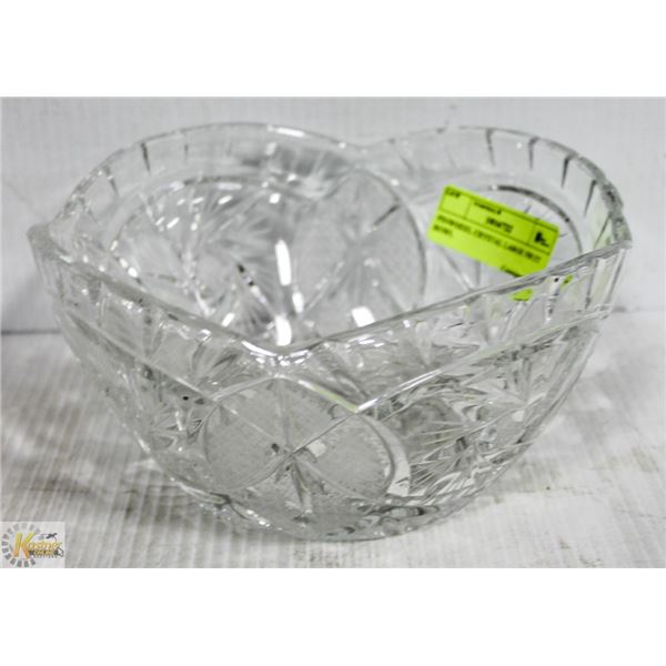 PINWHEEL CRYSTAL LARGE FRUIT BOWL