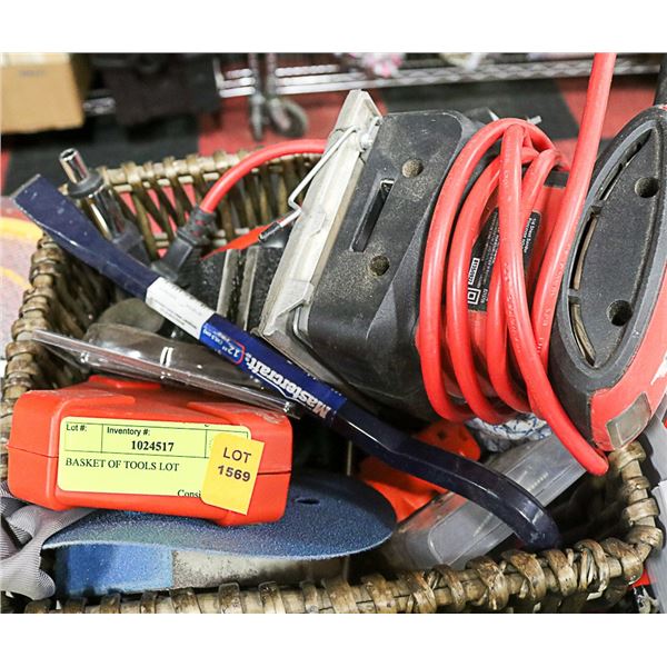 BASKET OF TOOLS LOT