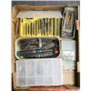 Image 1 : FLAT FULL OF ASSORTMENT OF DRILL BITS, DRIVER BITS