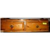Image 1 : 2 WOODEN DRAWERS IN CABINET