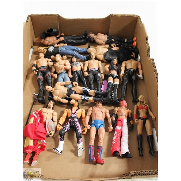 LOT OF ASSORTED WRESTLING FIGURES