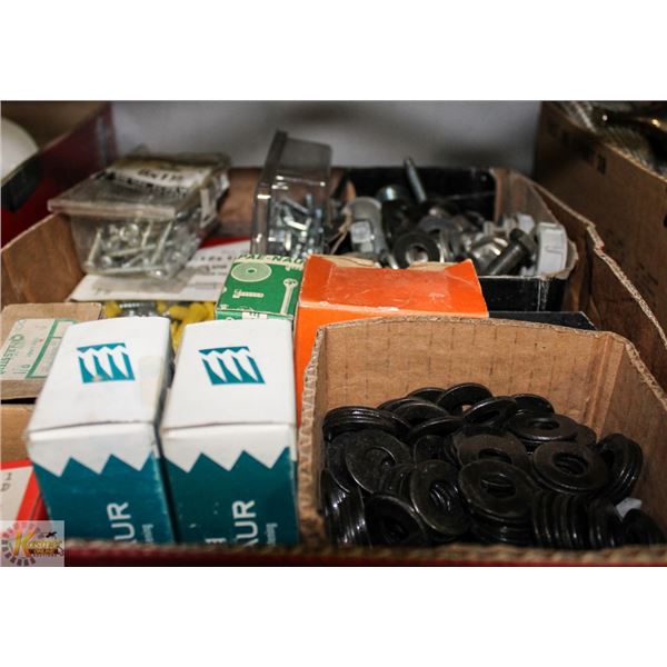 TRAY OF ASSORTED HARDWARE