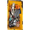Image 1 : YELLOW BIN WITH ASSORTED TOOLS
