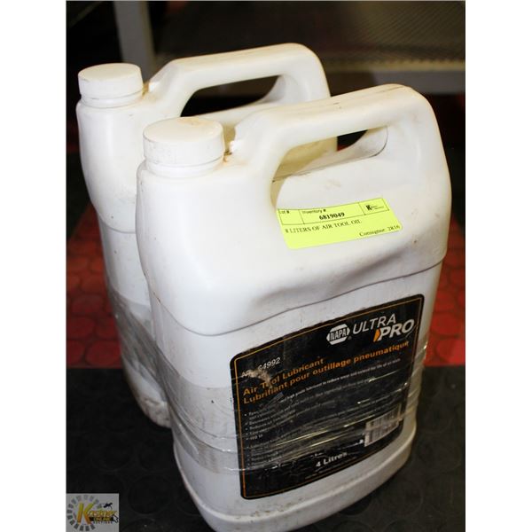 8 LITERS OF AIR TOOL OIL