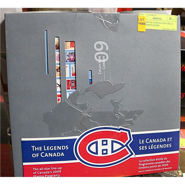 LEGENDS OF CANADA MONTREAL CANADIANS STAMP