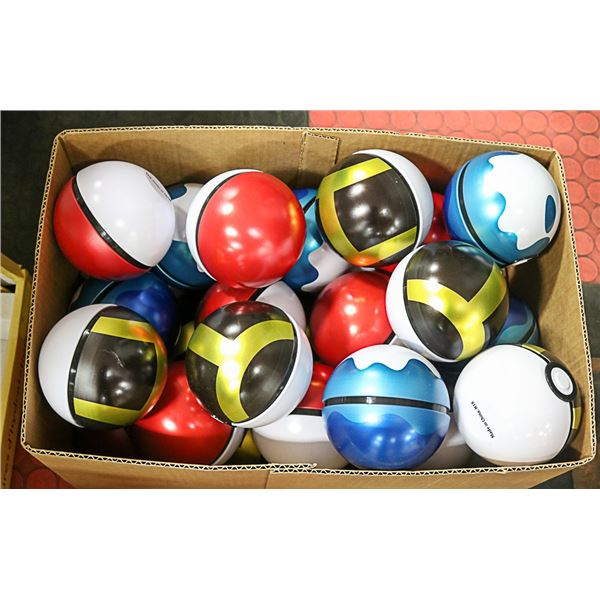 x30 POKEMON COLLECTORS METAL POKEBALLS, EMPTY,