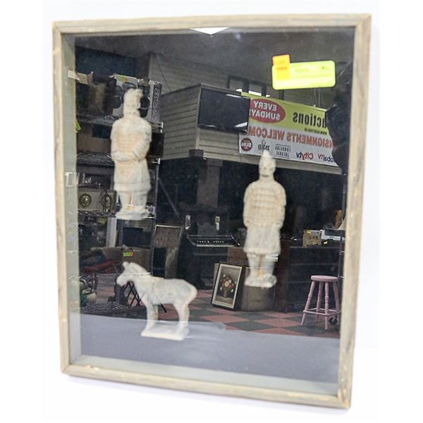 TERRACOTA SOLDIER SHADOW BOX
