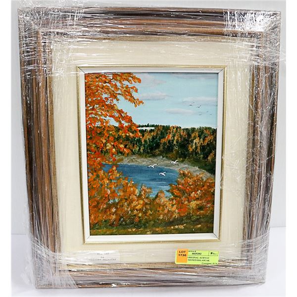 VINTAGE ORIGINAL ACRYLIC PAINTING SIGNED BALASCAK