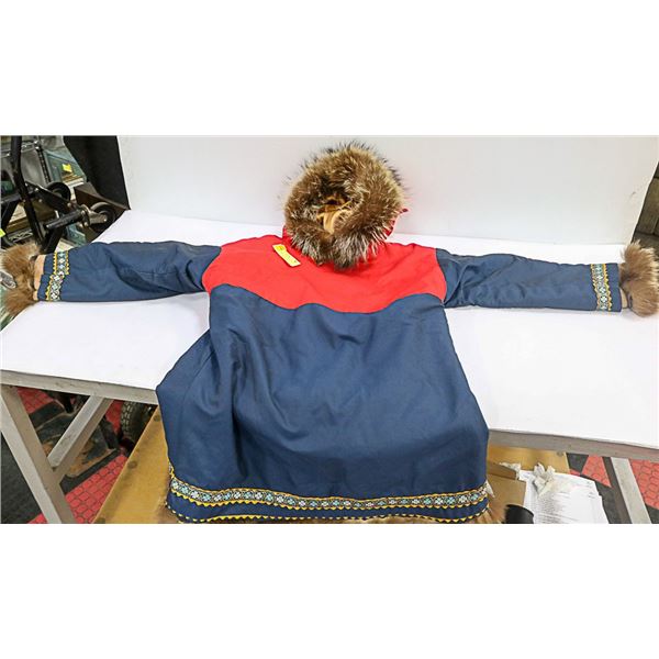 INUIT PARKA LADIES SMALL WITH REAL FUR TRADITIONAL