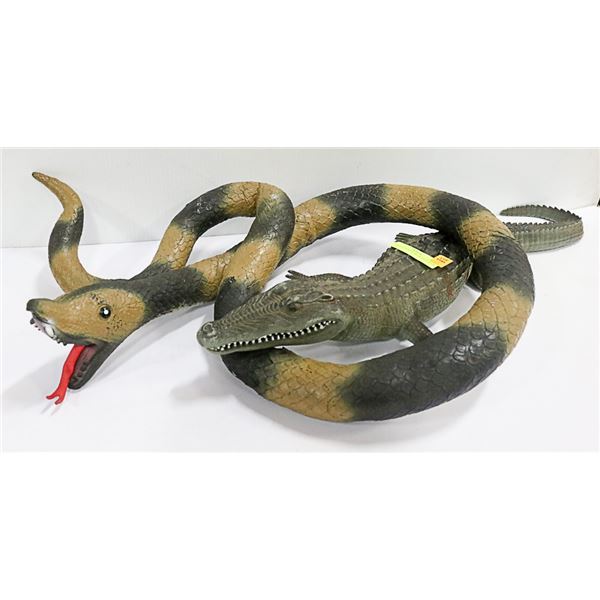 LARGE FLOOR SNAKE & ALLIGATOR