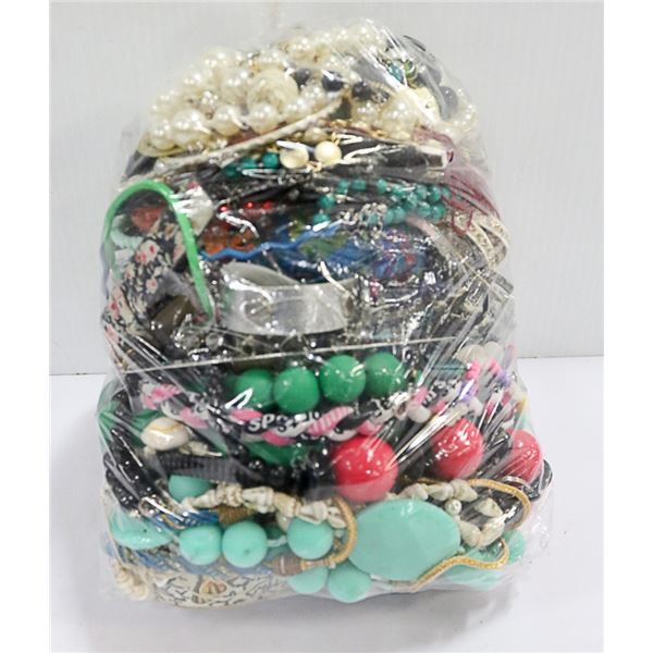 LARGE BAG OF VINTAGE MIXED JEWELRY