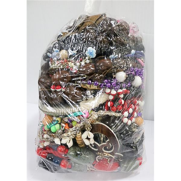 APPROX 10 LB BAG OF ASSORTED VINTAGE JEWELRY