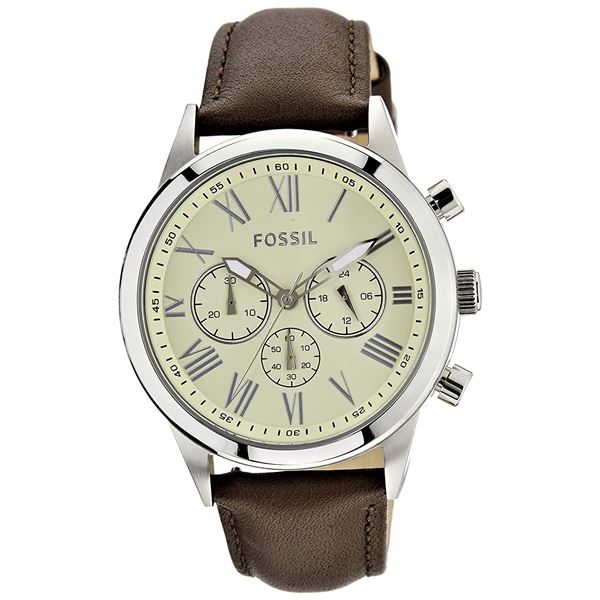 NEW FOSSIL TRIPLE CHRONO OFF WHITE DIAL MSRP $199